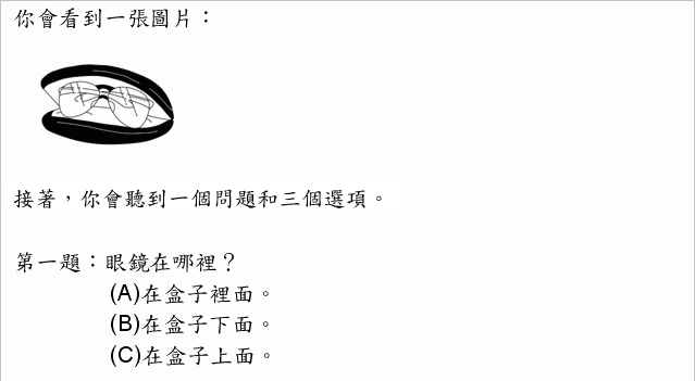 測驗題型圖